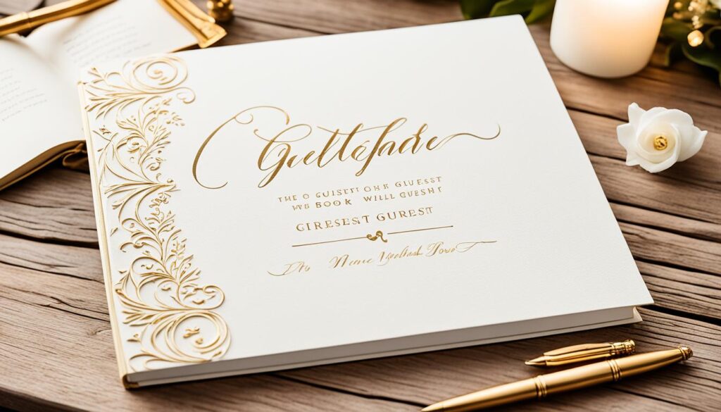 Elegant Wedding Guest Book