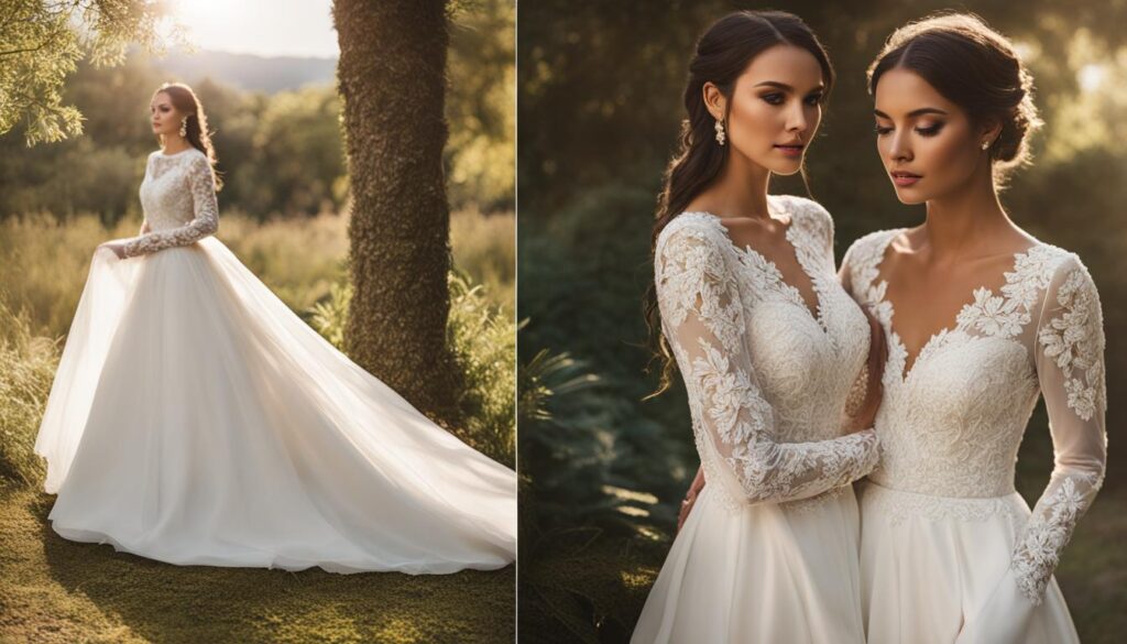 Modest Long Sleeve Wedding Dresses