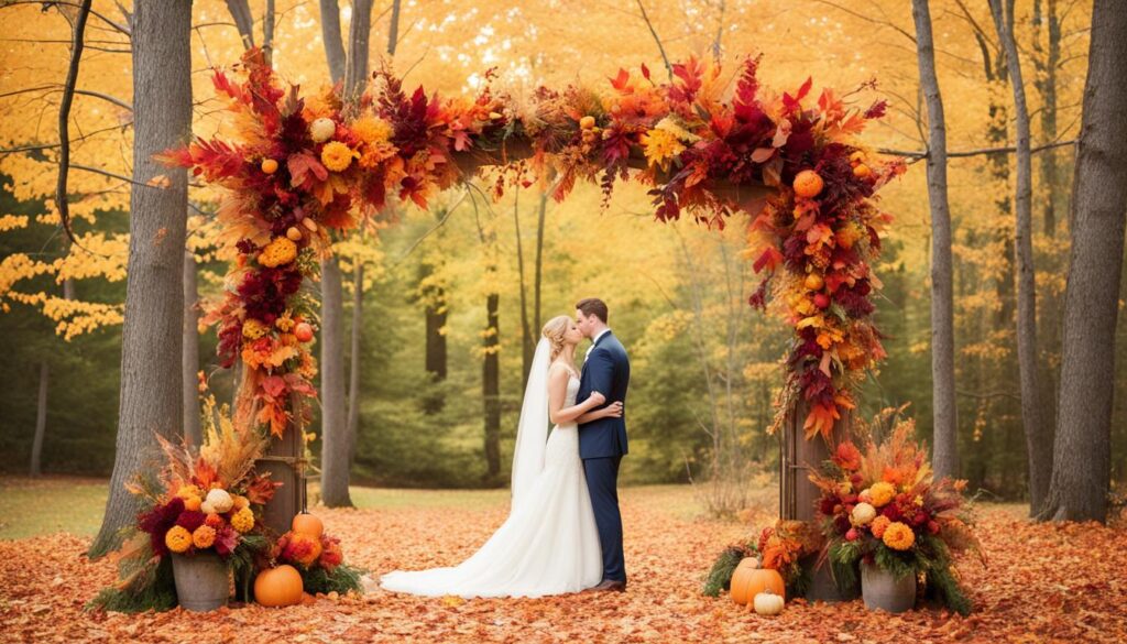 Seasonal Wedding Arch