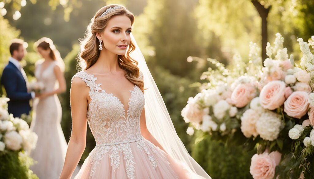 Shades of Pink for Wedding Dresses