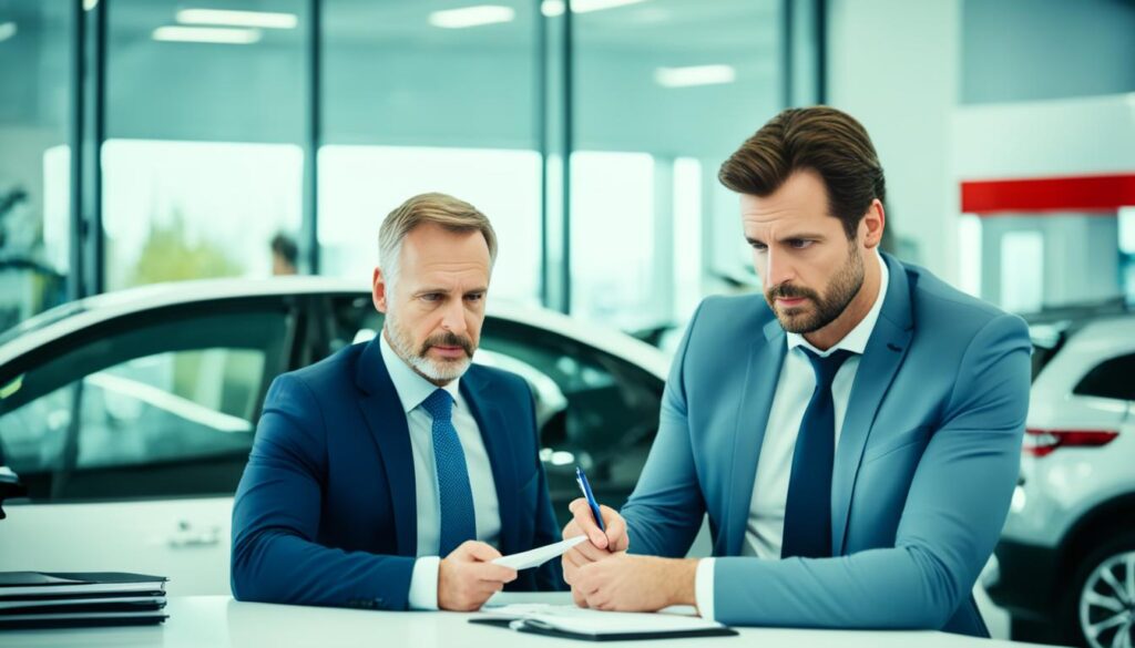 negotiating with car dealers image