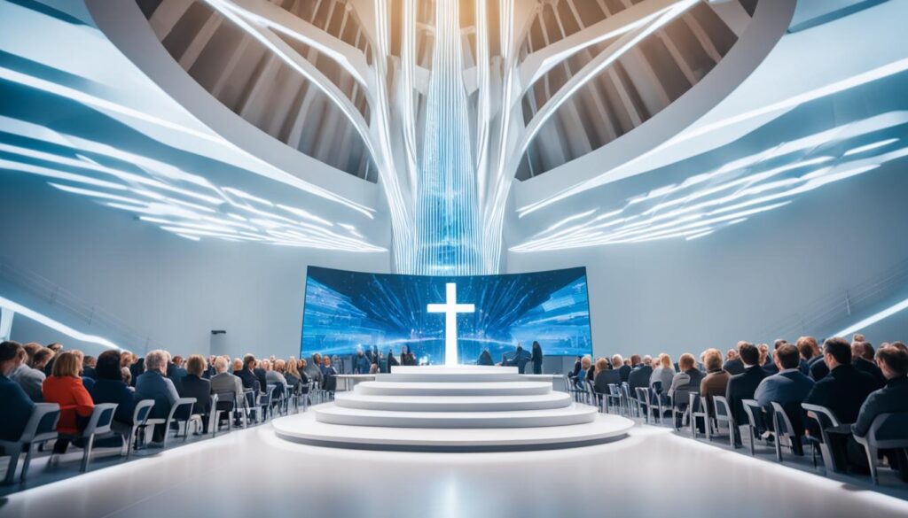 German church AI sermon bridging technology and faith