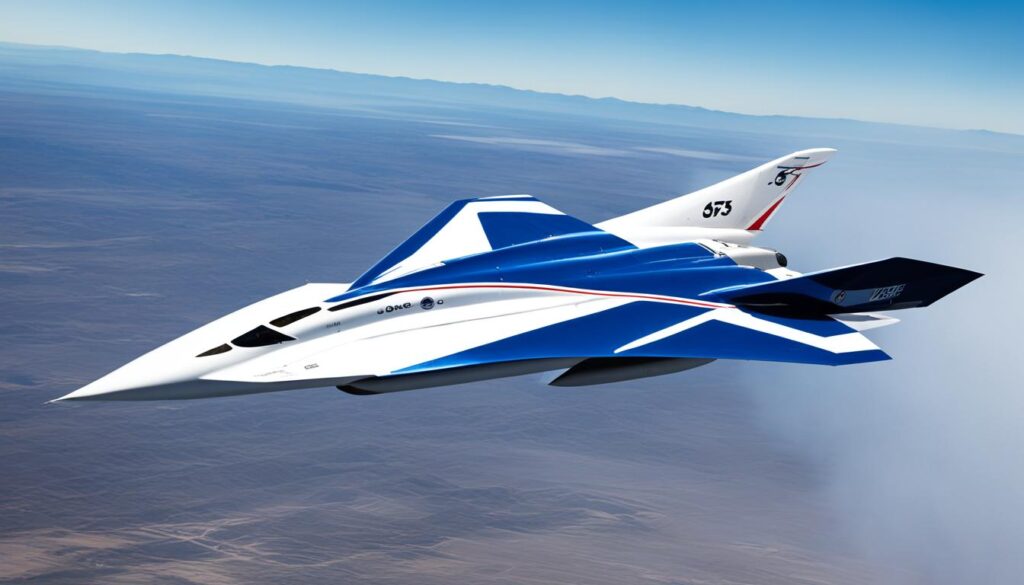 X-59 Aircraft for Supersonic Boom Mitigation