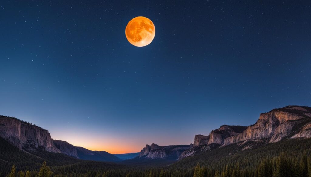 orange moon phenomenon