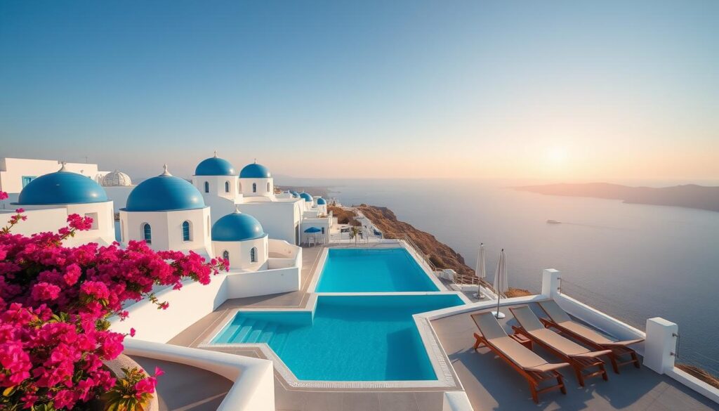 Luxury resort in Santorini