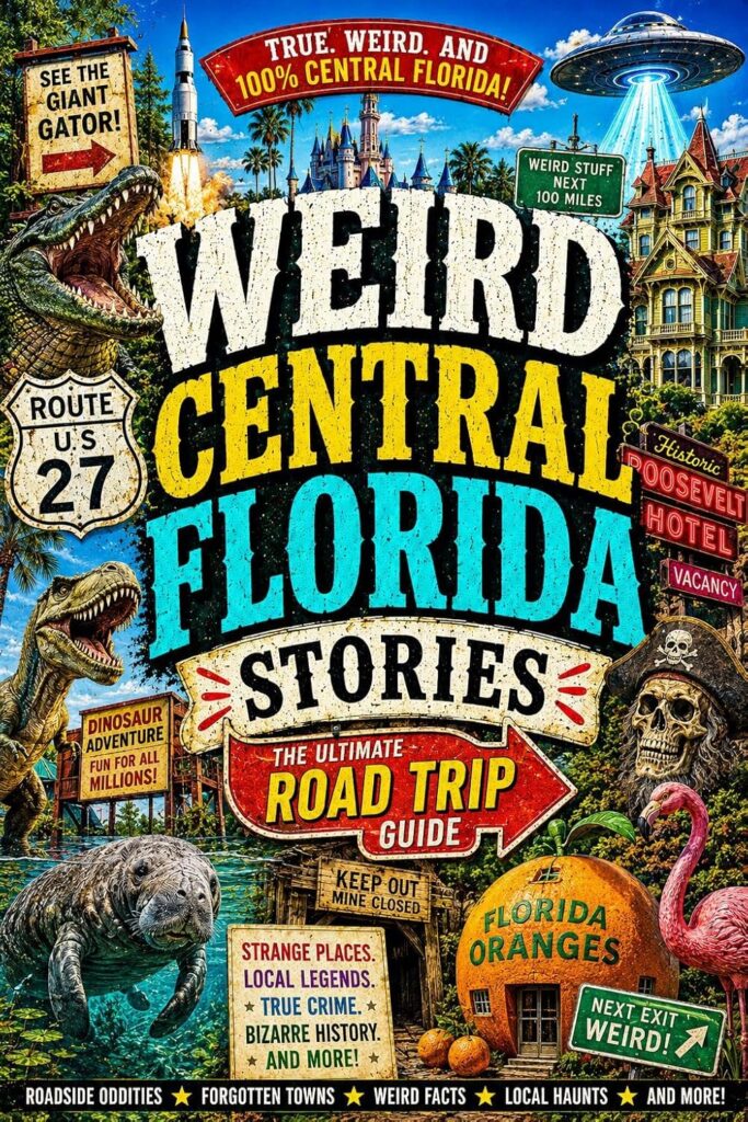 beyond the theme parks and into the wonderfully ridiculous heart of Florida. This book explores roadside attractions, gator encounters, old tourist traps, strange towns, swampy legends, unusual food, and the kind of Florida behavior that makes visitors clutch their sunglasses and quietly wonder if anyone is in charge.
