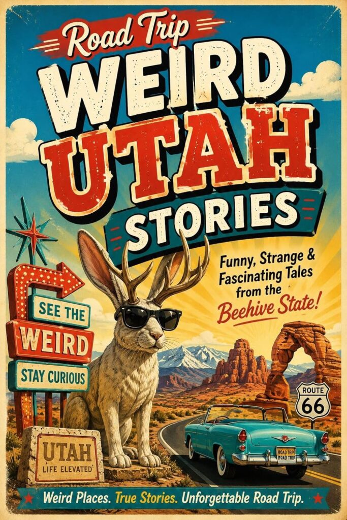  explores a state packed with red-rock landscapes, strange pioneer history, unusual legends, odd desert towns, national park weirdness, and places that feel like nature designed them during a dramatic mood swing. It is a fun choice for readers and listeners who enjoy road trips, desert mystery, strange history, and the wonderfully odd side of the American West.