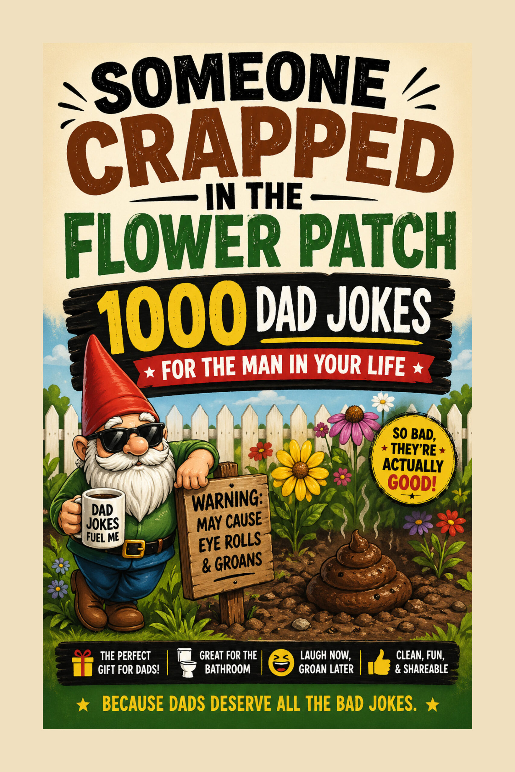 Humorous book about dad jokes.